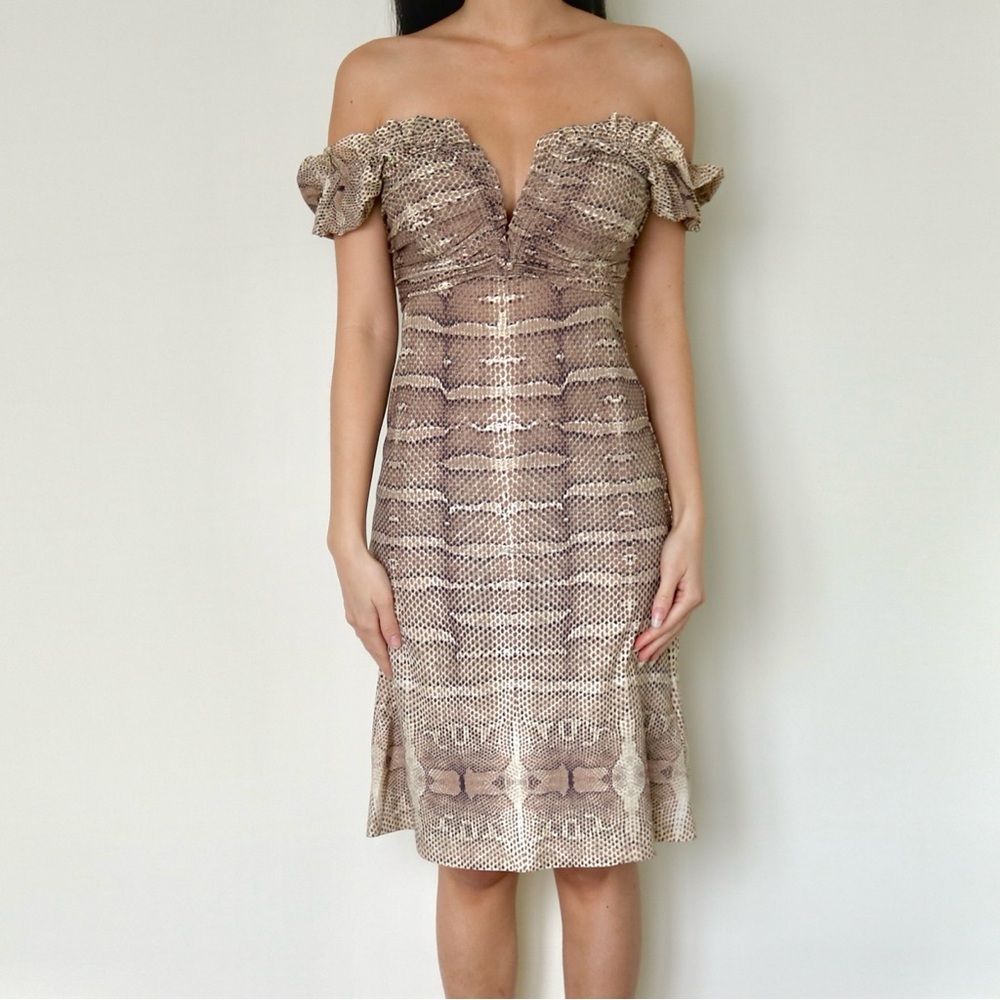2007 ROBERTO CAVALLI ANIMAL PRINT DRESS - Picture 3 of 9